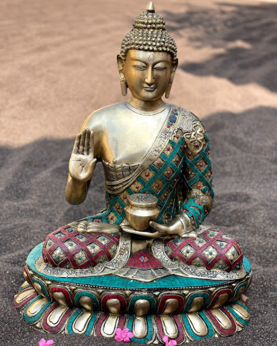 athepoo- Stone buddha ( (24"x15"x29")
