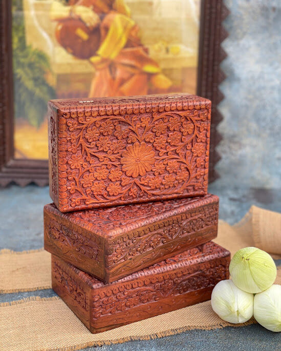 Athepoo-Wooden jewel box