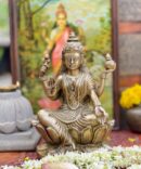 athepoo-Lotus Goddess mahalakshmi(7.5"x4.5"x10")