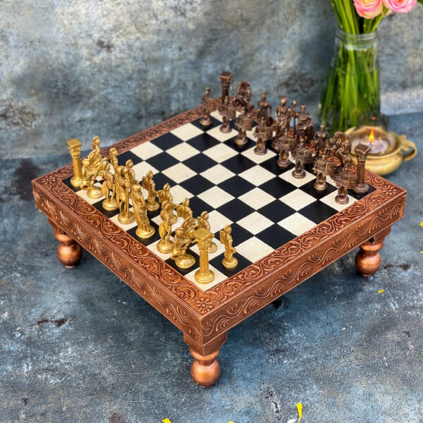 Athepoo Wooden Chess board (15"x15"x6")